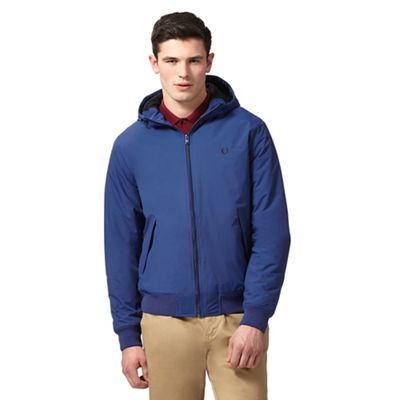 Fred Perry Blue 'Brentham' hooded jacket